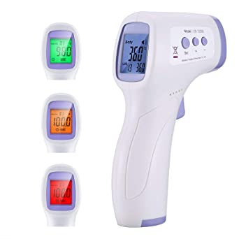 Handheld Non-Contact Thermometer High-Precision Good Safety Fast Measurement Simple Operation Thermometer 3 Different Colors