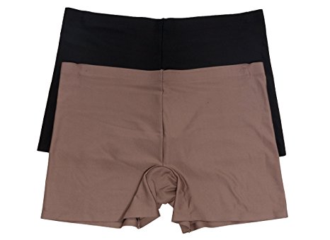 kathy ireland Women's 2 Pack of Stylish Boyshorts Panties with Invisble Panty Line
