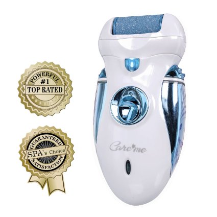 Powerful Electric Callus Remover Cordless and Rechargeable - Best Micro-Pedi Electronic Foot File - Pro Foot Spa Pedicure and Salon Choice Blue