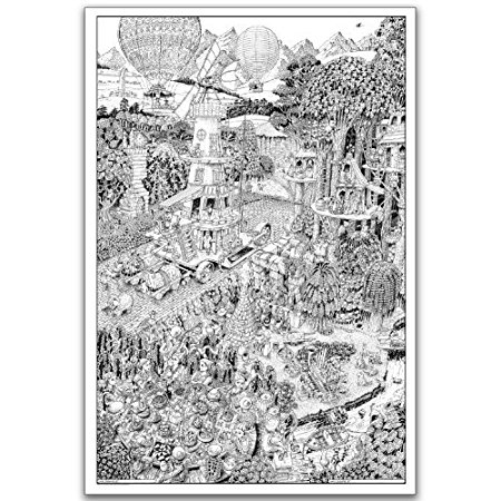 Wildergorn Color-In Posters - Potters' Road - GIANT coloring poster 27" x 40"