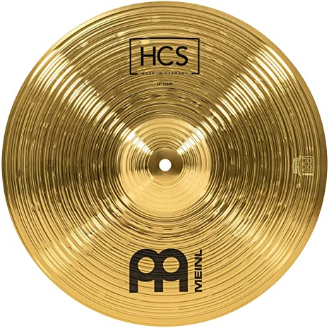 Meinl Cymbals 14” Crash Cymbal – HCS Traditional Finish Brass for Drum Set Use, Made In Germany, 2-YEAR WARRANTY (HCS14C)
