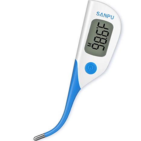 Clinical Thermometer Digital Medical Oral Rectal and Armpit Thermometer for Baby and Adult, Fast 8 Seconds Reading,Waterproof with Fever Alarm,FDA and CE Approved