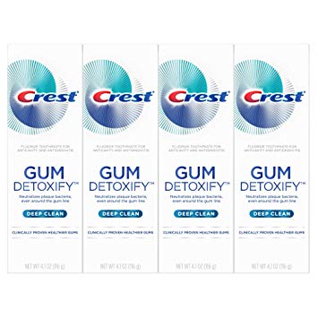 Crest Gum Detoxify Deep Clean Toothpaste, 4.1 Ounce, 4-Pack