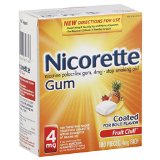 Nicorette Gum 100-pk - Fruit 4 mg