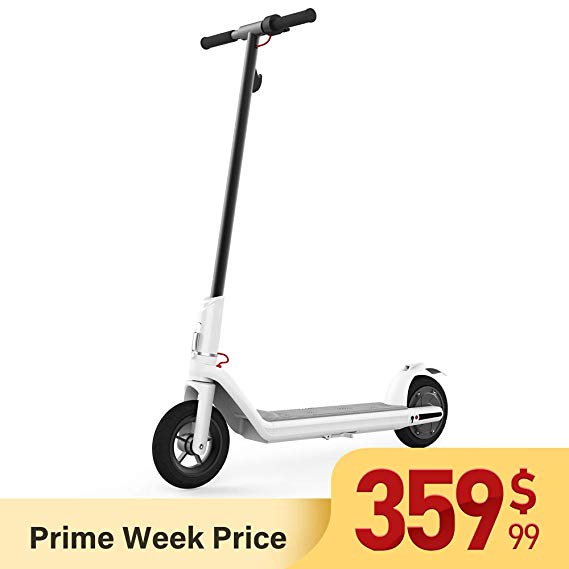 RND M1 Electric Scooter Creative Foot Control Foldable E-Scooter with 10.5'' Vacuum Motor Tire, E-ABS & Disc Dual Brake, 350W Detachable Battery Max Speed 18MPH, Max Weight 220lbs