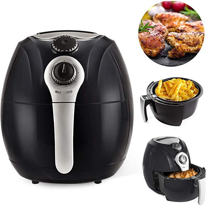 Simple Chef Air Fryer SC2AIRFY - Air Fryer For Healthy Oil Free Cooking - 3.5L Capacity w/Dishwasher Safe Parts