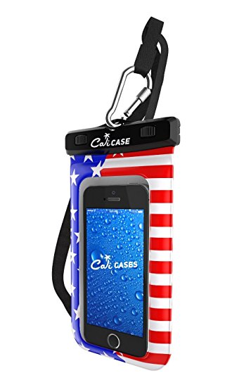 CaliCase Universal Waterproof Floating Case - American Flag