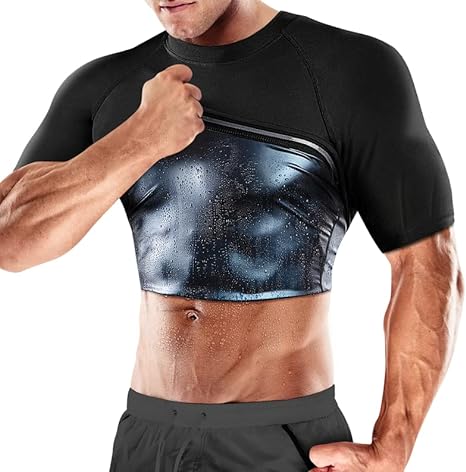 Cimkiz Sauna Sweat Vest for Men Sauna Suit Workout Slimming Body Shaper for Men with Zipper