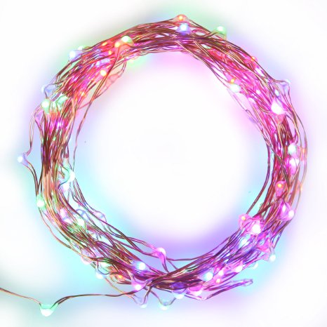 The Original Starry String Lights™ by Brightech - MultiColor LEDs on a Flexible Copper Wire - 20ft LED String Light with 120 Individually Mounted LED's - Set the Mood You Want Anywhere! - Perfect For Creating Instant Appeal in Any Setting – Parties, BBQs, Dances, or an Intimate Environment at Home