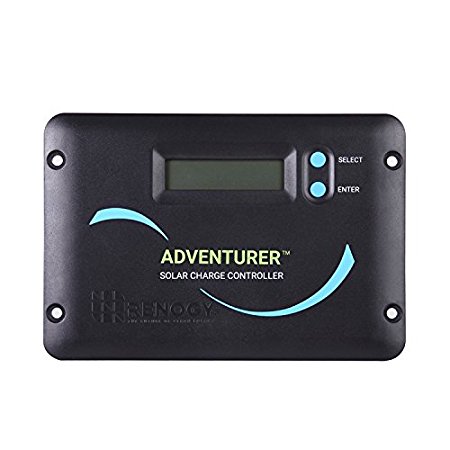 The Renogy Adventurer 30Amp 30A 12V/24V PWM Flush Mount Charge Controller Solar Panel Battery Regulator with LCD Display (RV,Motorhome, Caravan, Camper or Boat)