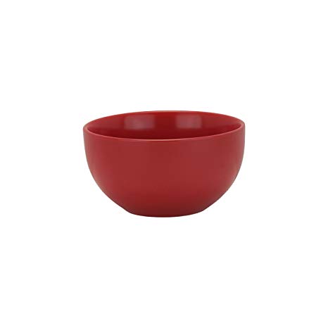 10 Strawberry Street Wazee Matte - 5.5"/16 Oz Cereal Bowl - Set of 6 - Red