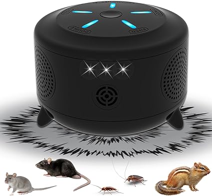 Electronic Mouse Repellent Devices,Ultrasonic Pest Repeller Indoor,Rat Repellent for House,Squirrel Repellent Outdoor,Rodent Repeller Plug in,for Indoor and Outdoor Use