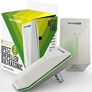 BRISON Ultrasonic Pest Repeller - Easy & Humane Way to Reject Rodents Ants Cockroaches Beds Bugs Mosquitos Fly Spiders Rats