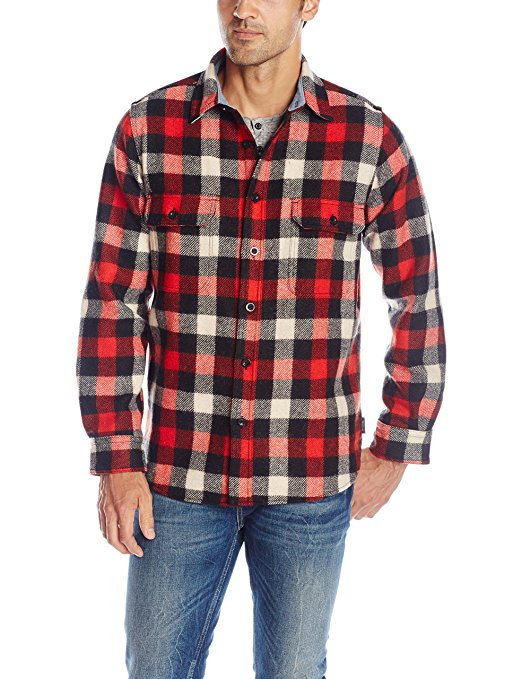 Woolrich Men's Wool Buffalo Shirt Modern Fit