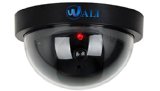 Dummy Fake Security CCTV Dome Camera with Flashing Red LED Light