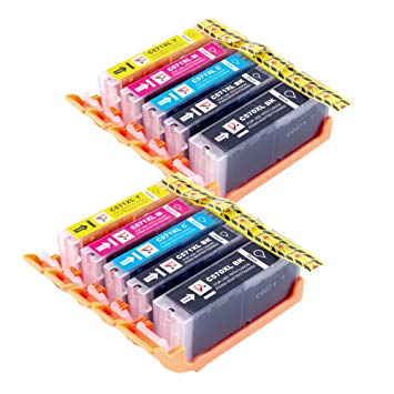 10 PerfectPrint Compatible Ink Cartridge Replace PGI570 CLI571 for Canon Pixma MG5750 MG5751 MG5752 MG5753 MG6850 MG6851 MG6852 MG6853 MG7750 MG7751 MG7752 MG7753