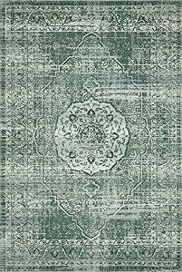 Loloi Mika Green/Mist 3'-11" x 5'-11" Accent Rug