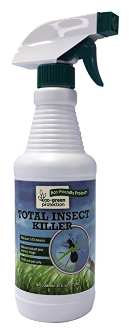 Go-Green 2-in-1 Total Insect Killer and Repellent - Aggressive, Natural, Effective on Bugs, Roaches, Ants, and More, 16 ounce