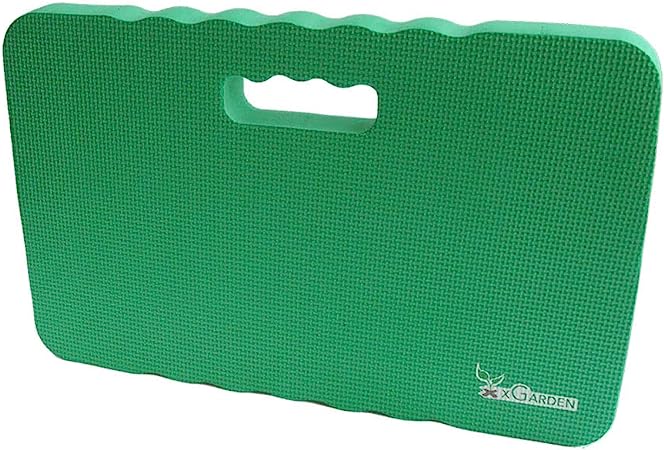 xGarden - Portable Kneeling Pad for Gardening - High Density Foam Kneeler with Carrying Handle - Extra Thick Foam Cushion - Waterproof - Versatile - Indoor or Outdoor - 17.5" x 11" x 1.5" - Green