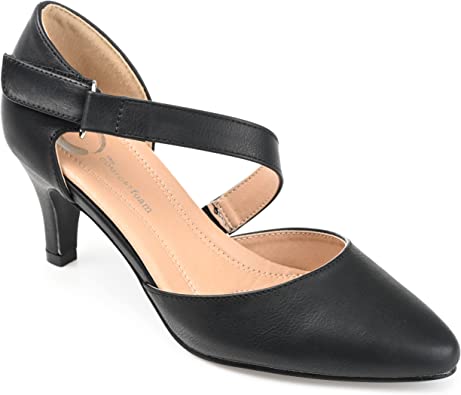 Journee Collection Womens Comfort Sole D'Orsay Cross-Strap Pumps