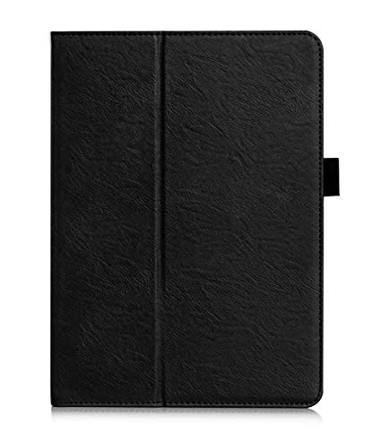 ISIN Premium PU Leather Protective Case Stand Cover for Huawei Mediapad M5 Lite 10.1" BAH2-W19 BAH2-W09 BAH2-L09 BAH2-L19 (No Fit for M5 10 or M5 Pro 10.8) Android Tablet PC-Type1(Black)