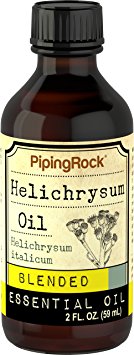 Piping Rock Helichrysum Essential Oil Blend 2 fl oz (59 mL) Dropper Bottle helichrysum Italicum Therapeutic Grade