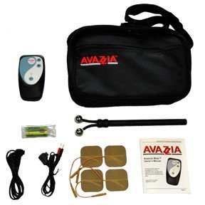 Avazzia Blue Microcurrent Handheld Pain Relief Y-Electrode Carrying Kit TENS