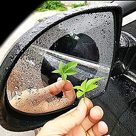 Prosmart - Smart Slide Car Rearview Mirror Waterproof Membrane Anti-Fog Anti-Glare Film Sticker Rain Shield Replacement Accessories Dia 9 cm