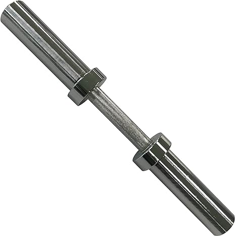 CAP Barbell 2' Solid Olympic Dumbbell Handle, No Collars, Chrome (New Version)