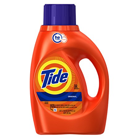 Tide HE Liquid Detergent, Original - 32 Loads, 50 oz