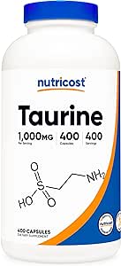 Nutricost Taurine 1000Mg, 400 Capsules