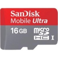 SanDisk 16GB Mobile ULTRA microSDHC Card w/ Adapter (SDSDQY-016G-A11A)