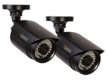 Q-See QM9702B-2 High-Resolution 900TVL Weatherproof Cameras with 100-Feet Night Vision, 2 Pack (Black)