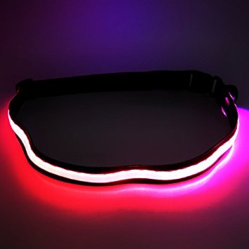 LED Reflective Belt OuterStar Rechargeable High Visibility Safty LED Reflective Gear Belt for Outdoor Sports Running Walking Cycling Motorcycle Riding and Jogging