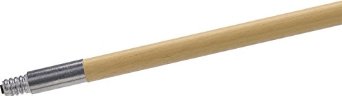 Carlisle 362005500 Lacquered Hardwood Lumathread Handle with Metal Tip, 1-1/8" Diameter x 60" Length