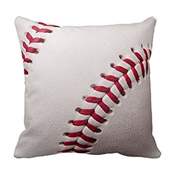 Decors Baseballs - Customize Baseball Background Template Throw Pillow Case Cushion Cover Home Sofa Decorative 16 X 16 Squares Case Cushion Cover Home Sofa Decorative 16 X 16 Squares (Twin Sides)