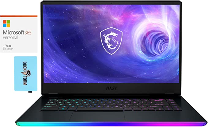 MSI Raider GE66-15 Gaming Laptop (Intel i9-12900HK 14-Core, 64GB DDR5 4800MHz RAM, 2x8TB PCIe SSD (16TB), GeForce RTX 3080 Ti, 15.6" 120Hz Win 11 Pro) with MS 365 Personal, Hub