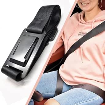 Pregnancy Seat Bump Strap for Make Driving More Comfortable, Protect Unborn Baby, Beer Belly, After Abdominal Surgery, Prevent The Abdomen from Stress, Black-01