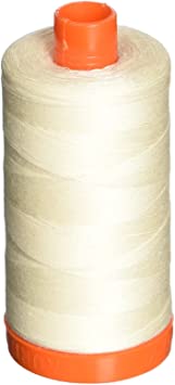 Aurifil A1050-2026 Mako Cotton Thread Solid 50WT 1422Yds Chalk