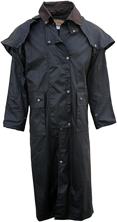 Outback Trail by Foxfire, Oilskin, Oilcloth Waterproof Drover, Duster Long Coat