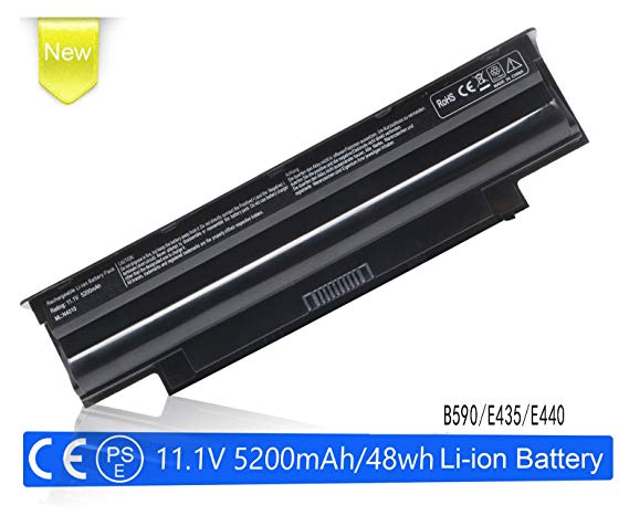 J1KND Laptop Battery for Dell Inspiron 3420 3520 15r 17r 14r 13r N5110 N5010 N5030 N5040 N5050 N4110 N4010 N7110 N3010 N3110 M5110 M4110 M501 M503; P/N: TKV2V 4T7JN W7H3N 04YRJH 06P6PN