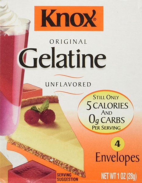 Knox Gelatine Unflavored, 4 Count (Net Wt. 1 Ounce)