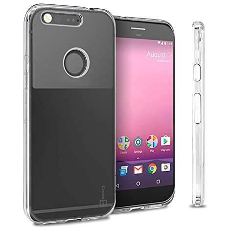 Google Pixel Case, CoverON [FlexGuard Series] Slim Soft Flexible TPU Rubber Phone Cover Case for Google Pixel - Clear