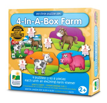 The Learning Journey My First Puzzle Set 4-In-A-Box! Farm