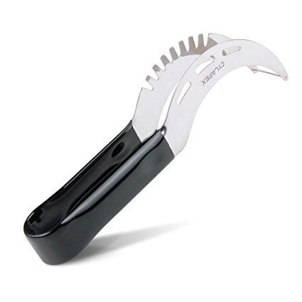 CYLAPEX Watermelon Slicer Corer and Server, Premium Stainless Steel Fruit Cutter Knife Black