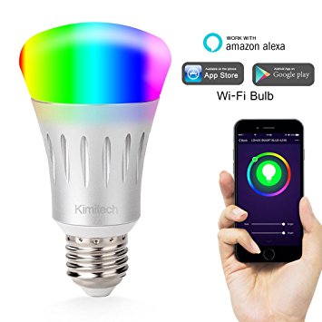Labvon Wi-Fi Smart LED Light Bulb White and Dimmable Multicolored No Hub for IOS/Android /iPhone/iPad/Samsung/LG…