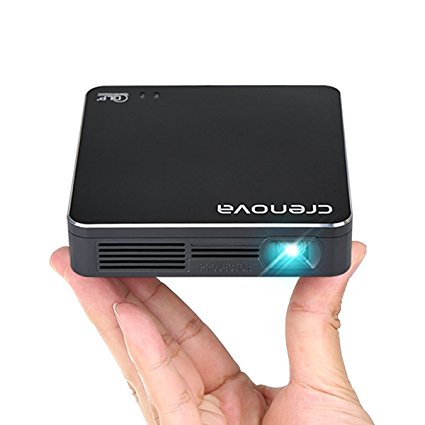 DLP Projector, Crenova XPE700 Pico Pocket Video Projector Mini Projector WiFi Connection with iPhone Smartphone iPad tablet for Home Outdoor Backyard Cinema Theather