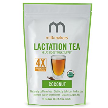 Milkmakers Lactation Tea, 1.23 Ounce, Coconut, 14 Tea Bags