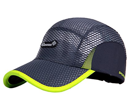 Panegy Mens' Summer Outdoor Sports Cap Peaked Mesh hats for Running Hiking Mountaining