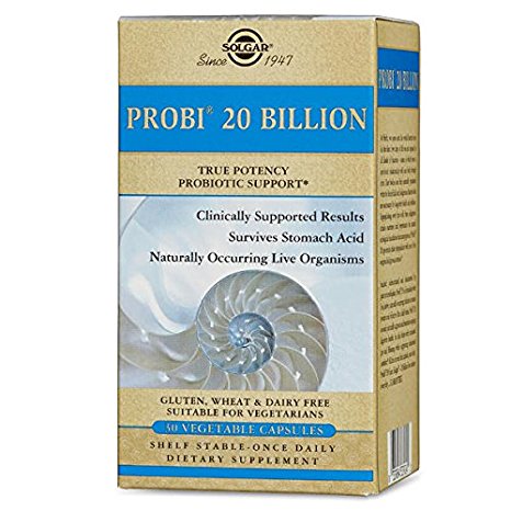 Solgar Probi 20 Billion Vegetable Capsules, 30 Count